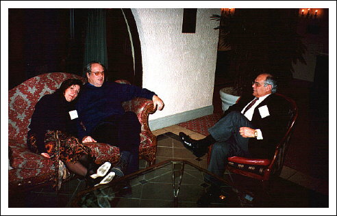 Patty Donivan, Phil Holmes, Joe Bergman waiting for dinner